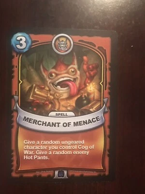 2016 Skylanders Battlecast - Merchant of Menance (Spell) - Rare - Image 1 of 2