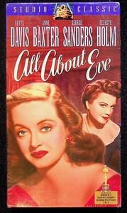 All About Eve 1950 Bette Davis Drama Movie VHS Factory Sealed Watermarked - Picture 1 of 6