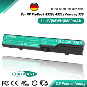 8800mAh PH06 PH09 Akku Für HP 420 425 ProBook 4320s 4420s 4520s 4525s HSTNN-UB1A - Bild 1 von 12