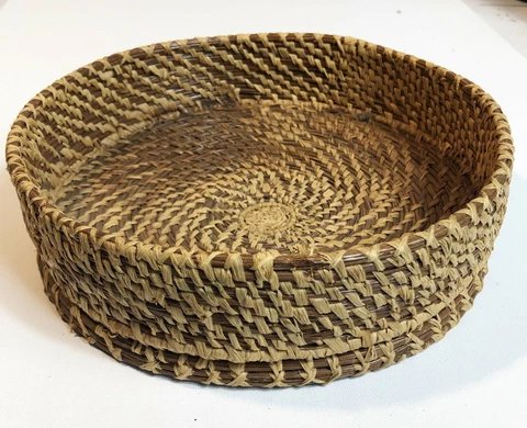 Vintage Hand Woven Basket Southwestern Style Handmade Cover