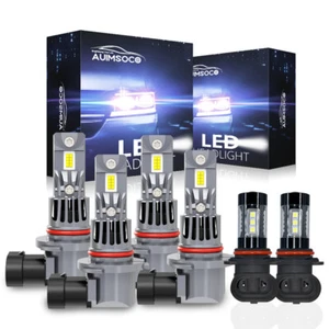 LED Headlights Fog Light Bulb 6000K 6pcs For Dodge Charger 2006 2007 2008 2009 - Picture 1 of 15