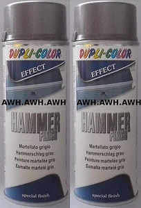 2x400ml Hammerschlag Lackspray Metallschutzspray Schutzlack Effektlack Lack Grau - Bild 1 von 1