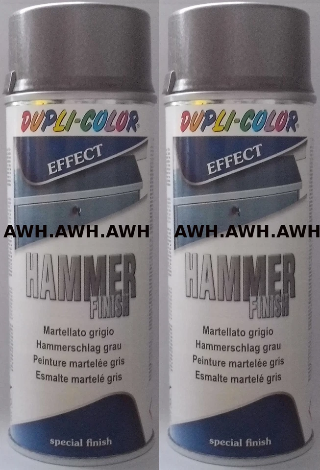 2x400ml Hammerschlag Lackspray Metallschutzspray Schutzlack Effektlack Lack Grau - Bild 1 von 1