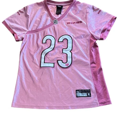 Reebok Chicago Bears Devin Hester #23 Breast Cancer Women Pink Jersey Size Large Cover