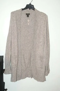 NWT LANE BRYANT WOMEN'S SIZE 18/20 GRAY LONG SLEEVE CARDIGAN WITH POCKETS - Picture 1 of 8