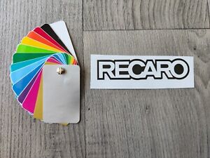 2 x RECARO Car Performance Parts Racing Vinyl Stickers Decals JDM  