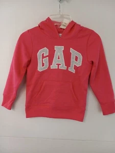Gap Girls XS (4-5) Pink Jubilee Pullover Logo Hoodie NWT $34.99 - Picture 1 of 3