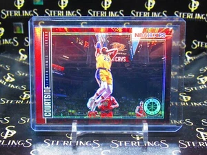 2019-20 Panini NBA Hoops Premium LeBron James Red Prizm Courside Lakers #1 lo último - Imagen 1 de 2