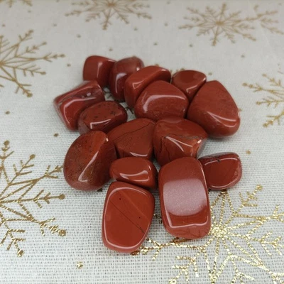 Jaspe Rouge  / Pierres Roulées Polies  / Lithothérapie / Pierres Naturelles - Photo 1/4