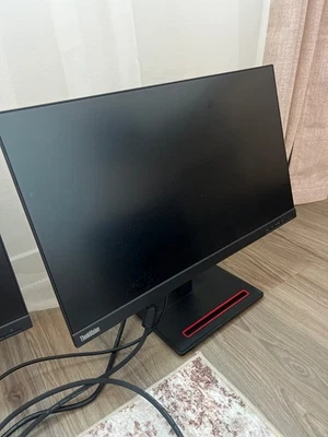 Lenovo ThinkVision S24e-20 24” Monitor 2-Pack, HDMI, Full HD 1080p, Excellent - Image 1 of 2