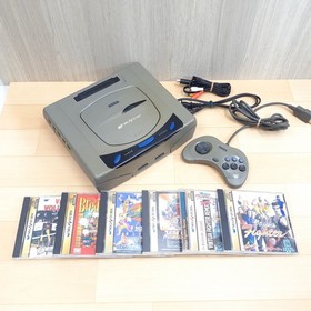 SEGA SATURN CONSOLE JAPAN Bundle with 6 Games Tested Virtua Fighter Decathlete
