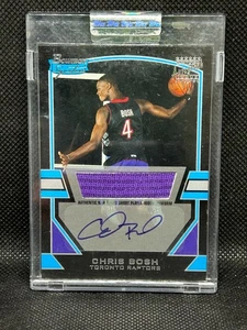 2003-04 Bowman Signature #78 Chris Bosh Rookie Patch Jersey Auto /1250 RC RPA - Picture 1 of 2