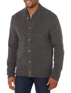 New Pendleton Men's Shetland Collection Wool Cardigan Sweater Size M Grey  - Picture 1 of 18