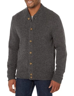 New Pendleton Men's Shetland Collection Wool Cardigan Sweater Size M Grey  - Image 1 of 4