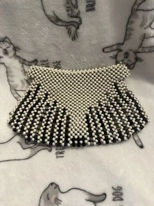 Bolso sin asas True Vintage 1930 Código NRA Damas Monedero Con cuentas Excelente Estado - Imagen 1 de 8