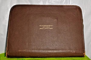 VINTAGE United States Army Air Force Pilots Navigation Kit Holder Case WW2 - Bild 1 von 11