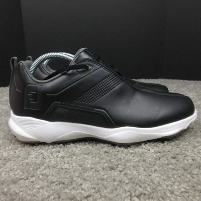 Zapatos de golf FootJoy para hombre talla 8,5 EE. UU. negros blancos eComfort cuero con cordones Foto 1 de 4