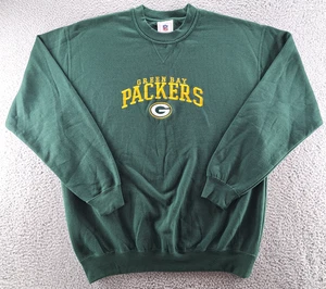 NFL Green Bay Packers Sweatshirt Mens Large Embroidered Crewneck Soft Football - Picture 1 of 11