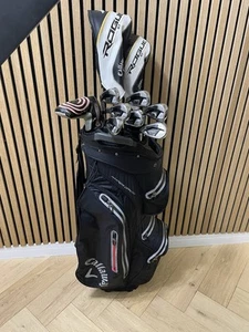 Left Hand Full Set of Callaway Rogue ST Max Golf Clubs + Hyper Dry Cart Bag - Picture 1 of 21