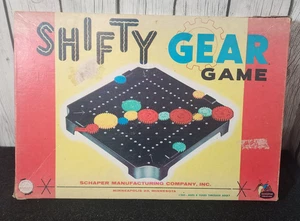 Vintage 1960s Schaper SHIFTY GEAR Game Complete 60 Gears Die Insert Box Wear - Picture 1 of 16