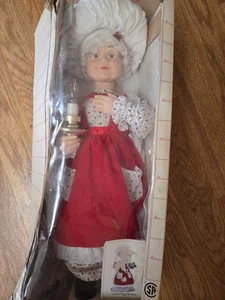 VINTAGE MRS CLAUS BELEUCHTETE WEIHNACHTEN KOCH MOTIONETTES SELTEN 25" IN BOX TELCO - Bild 1 von 13