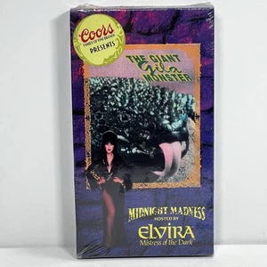 Elvira Midnight Madness Coors PresentsThe Giant Gila Monster VHS New Sealed - Picture 1 of 6