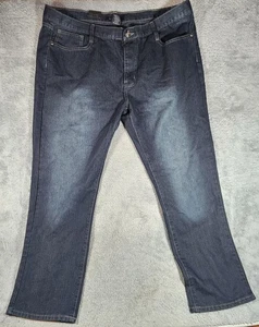 M. Society Jeans Herren Gr. 44x32 Relaxed Fit Dark Wash Kontrastnähte NEU - Bild 1 von 5