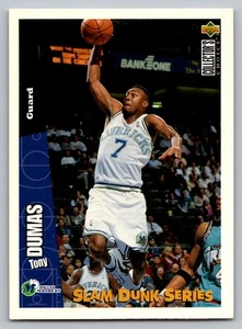 Tony Dumas #8 Dallas Mavericks 1996 Upper Deck Slam Dunk Series - Picture 1 of 2