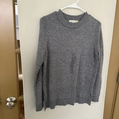 C&C California Womens Large Grey Merino Wool Alpaca Blend Long Sleeve Sweater - Image 1 of 4