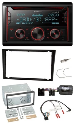 Pioneer 2DIN DAB Lenkrad Bluetooth USB CD Autoradio für Opel Corsa C Omega B Agi - Bild 1 von 4