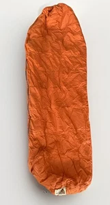 Vintage North Face Goose Down sleeping bag, Brown Label, made in USA, 86” Orange - Picture 1 of 9