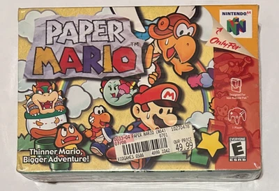 Paper Super Mario Nintendo 64 N64 NEW Factory Sealed - Image 1 of 4
