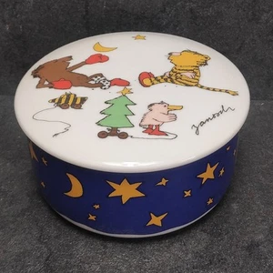 Janosch Thomas Porzellan Dose Döschen Weihnachten Ø Ca 12,5 cm• Selten • Sammler - Bild 1 von 7
