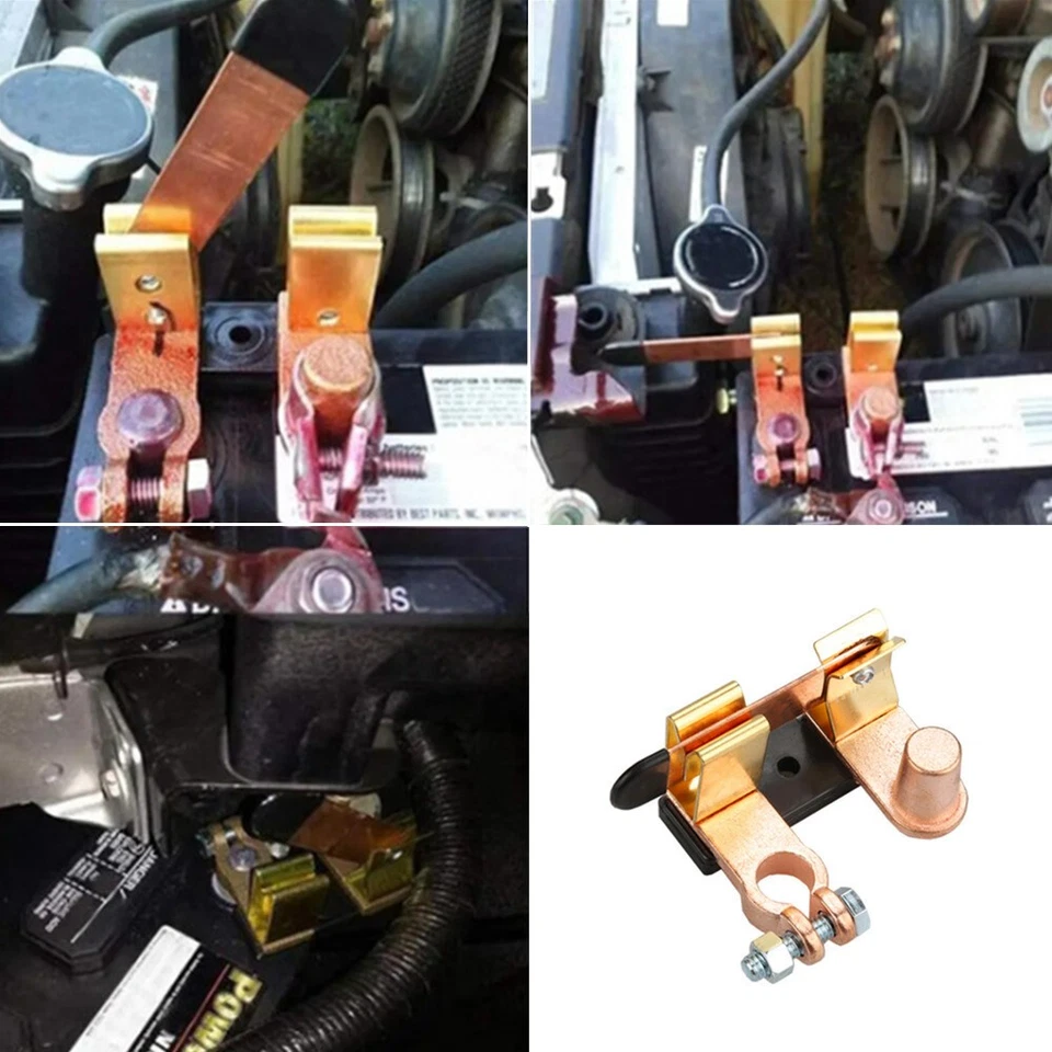 Car Battery Isolator Switch Disconnect Power Cut Off Kill Brass For Vehicle RV Foto 1 de 4