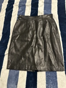 Falda Evan Davies Lambnappa Negra Talla 12 VEUC - Imagen 1 de 3