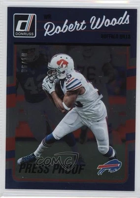 2016 Donruss Press Proof Black /10 Robert Woods #34 - Image 1 of 2