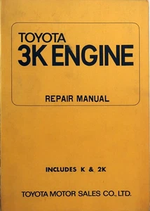 1968 - 1972 Toyota Corolla 1100 1200 Engine Shop Service Repair Manual 98007-1 - Picture 1 of 4