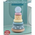 Wooden Stacking Tower,Macaron Colored Non-Reverse Educational Toys Handmade4022
