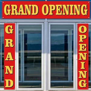 Grand Opening Decorations Outdoor Red Grand Opening Porch Sign Banner New Sto... - Picture 1 of 7