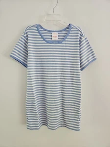 NWOT HANNA ANDERSSON VINTAGE BLUE STRIPE S/S PIMA POWER TEE TOP SHIRT 150 12 - Picture 1 of 7