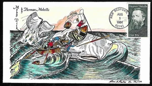 2094 20c Stamp (1984) THE TALES OF MOBY DICK FDC BY PASLAY CLASSIC CACHETS ! - Picture 1 of 1