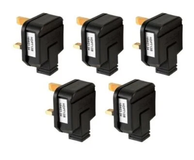 13 Amp Plug Tops Black Permaplug Rubber 13A Electrical  1 5 10 20 50 100 - Image 1 of 4