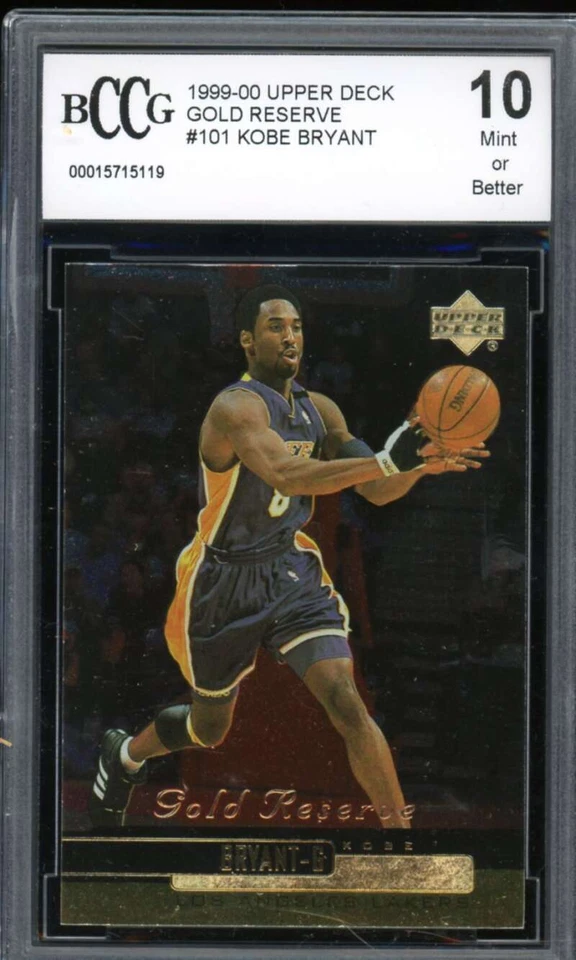 1999-00 Upper Deck Gold Reserve #101 Kobe Bryant Card BGS BCCG 10 Mint+ - Image 1 of 2