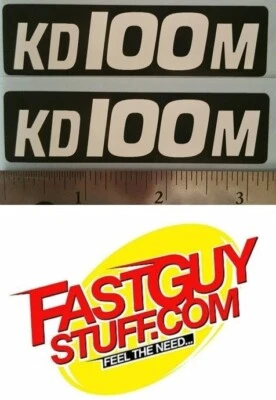 Kawasaki KD100 KD100M panel lateral calcomanía juego de pegatinas KD 100 AHRMA Vinduro AHRMA Foto 1 de 3