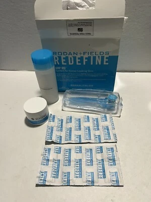 RODAN + FIELDS Redefine Renewing Serum AMP MD Roller Serium Exfoliating KIT New - Image 1 of 4