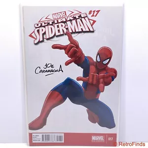 MARVEL UNIVERSE ULTIMATE SPIDER-MAN (2012 Series) #17 Signed By Joe Caramagna NM - Picture 1 of 9