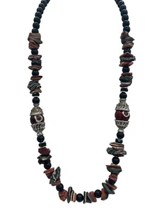 Vintage Kenneth J Lane Layered Lucite Glass Bead Necklace Very Rare - Picture 1 of 4