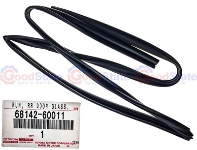 Genuine Lexus LX450 FZJ80 Rear RH Door Window Channel Rubber DISCOUNT Foto 1 de 3