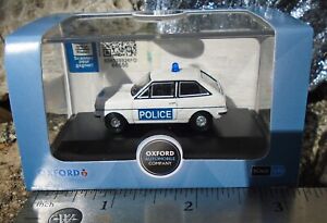 Oxford Diecast 1/76 Scale  Ford Fiesta Mk I - Essex Police Car 76FF004 Retired 