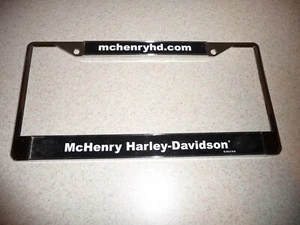 Metal McHENRY HARLEY-DAVIDSON License Plate Frame - Unused - Free Shipping - Picture 1 of 4